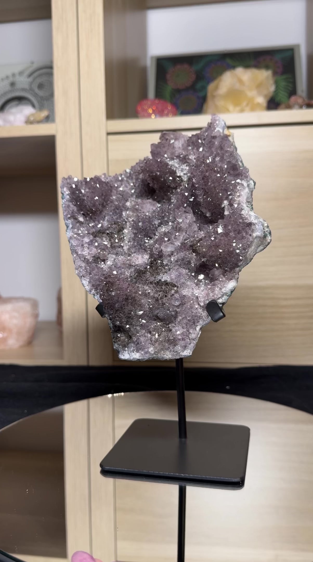 XL Rainbow Amethyst on stand